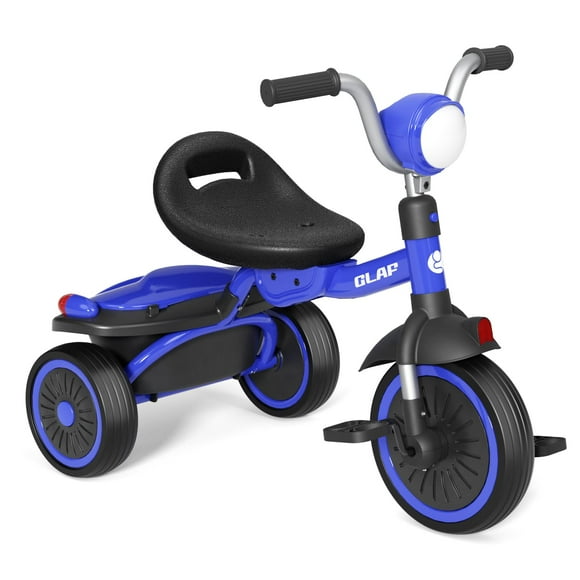 Cesta de almacenamiento ajustable para triciclo Glaf para niños pequeños, azul