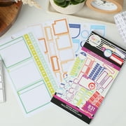 Happy Planner Sticker Pack, 30 Sheet Value, Essential Boxes & Borders, 831 Planner Stickers Total