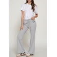 thumbnail image 6 of Women's New York Logo French Terry Long Flare Sweatpants with Drawstring Waistband, 6 of 6
