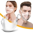 thumbnail image 1 of HZKAICUN Face Protection ， Plexiglass ， Washable Reusable Face ， Visor for Men Women Transparent Open Face ， Shield Face Protection Safety Face Protection, 1 of 6