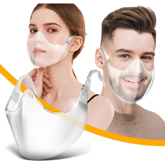 HZKAICUN Face Protection , Plexiglass , Washable Reusable Face , Visor for Men Women Transparent Open Face , Shield Face Protection Safety Face Protection