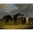 thumbnail image 2 of John Frederick Herring Snr. 24x20 Gold Ornate Framed and Double Matted Museum Art Print Titled - Mr. Wagstaff's the Saddler with Jockey and Trainer at Doncaster, 2 of 4