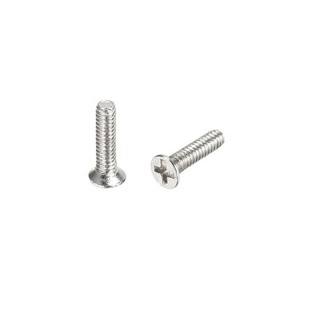 

Uxcell M1.4 x 5mm Silver Tone Phillips Screw Fastener Nickel Plated 500 Pack