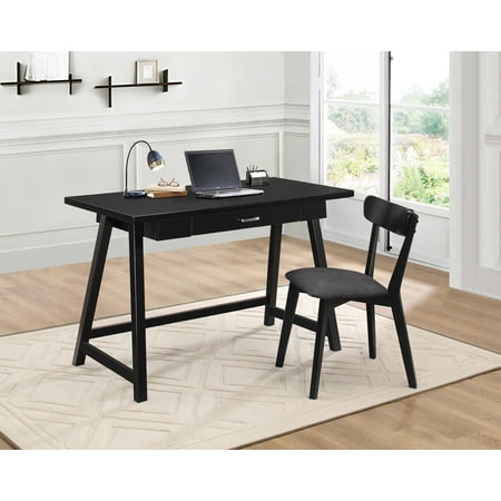 Coaster Writing Desk in Black (2) PC Set