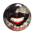 thumbnail image 1 of Tokyo Ghoul Kaneki Mask Glitter Anime 1.25" Button GE-16978, 1 of 1