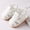 White, variant on Baby Closed Toe Caged Pre‑walker Sandals, Adjustable Strap Non‑slip Soft Sole Summer Crib Shoes for 0‑18 Months Infant Boys Girls Yellow 19