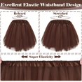 thumbnail image 3 of Women's chiffon Tutu skirt, with elastic waist and fluffy skirt, suitable for various holiday parties, 3 of 4
