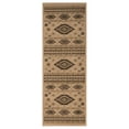 thumbnail image 2 of United Weavers Plateau Mason Southwestern Plaid Runner Rug, Cream, 2'7" x 7'2", 2 of 5