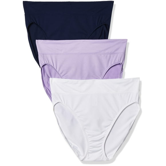 Panty Warner's à Motif Intégral Respirant, Échancré, Lavande, Taille g