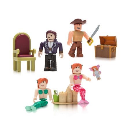 Roblox Celebrity Neverland Lagoon Four Figure Pack w/ Exclusive Virtual Item 
