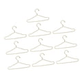 thumbnail image 1 of 10 Pcs Cintres Mini pour Vêtements de Poupée, Support de Vêtements de Poupée en Acier Inoxydable 100 mm Supports de Tenue de Robe de Poupée, Accessoires pour Poupée Bébé, Cintre Miniature, 1 of 7