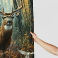 thumbnail image 3 of Autua Deer Forest Birds Shower Curtain for Chic Modern Bathroom Decor with Hooks 36"x72, 3 of 7