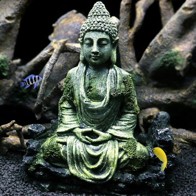 buddha fish tank accessories 3 Pack Aquarium Ornaments Decoration, Decor, Mini Statue Sculpture Decoration, Cute Aquarium Sandstone Buddha Fish Tank Decor, Ornament Decor for Fish Tank Aquarium Home Garden Desk : Pet Fish Color Buddha Figurine Aquarium Ideas Buddha