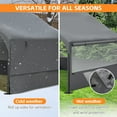 thumbnail image 6 of Extra Large Outdoor Dog House Tent, Dog Shade Shelter with 3-Sided Mesh Windows, Breathable Sun Rain Cover Pet Shelter with Canopy and Ground Stakes for Dogs, Cats, Gray, 6 of 9