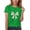 Green3, variant on Kids St Patrick's Day T-Shirt Shamrock Graphic Crewneck Short Sleeve Top Boys Girls Cute Print Tees Clothes