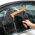 thumbnail image 2 of Super Flexible Silicone Squeegee, Reusable Auto Water Blade, Water Wiper Shower Squeegee with Comfortable Handle, Suitable for Car Windshield, Window, Mirror, Glass Door Cleaning,Black, 2 of 4