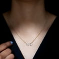 thumbnail image 4 of Rosec Jewels Lab Created Diamond Infinity Knot Necklace for Women (EF-VS Quality) Ready to Gift for Anniversary, 10K Yellow Gold, 4 of 7