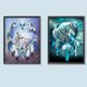 thumbnail image 1 of 2 pintura de diamantes 5D DIY taladro redondo completo Wolfshead Dreamcatcher Kit decoración PCS Hugtrwg Para estrenar, 1 of 9