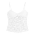 thumbnail image 6 of DHFJKG Lace Sheer Camisole Tops For Women Slim Fit Low Cut V Neck Stretchy Soft Tank Top Night Out Party Wear, 6 of 8