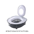 thumbnail image 3 of EGNMCR Kitty Toilet Training Device Washdown Litter Box Odor Control Spray Proof Litter Box Extra Large Plasti c Cat Litter B ox, 3 of 6