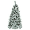 thumbnail image 4 of Trilenars 6FT Spruce Snow Flocked Christmas Tree with LEDs,White+Green, 4 of 7