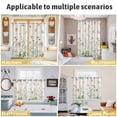 thumbnail image 6 of Vintage Flower Kitchen Curtains 63 Inch Length, Botanical Wildflower Plant Country Daisy Grommet Top Bedroom Living Room Curtains, Light Filtering Cafe Curtain Drapes 2 Panels Set 84''x63'', 6 of 9