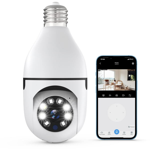 SAFEVANT 1080P Light Bulb Camera, Wireless 2.4GHz WiFi Home Security