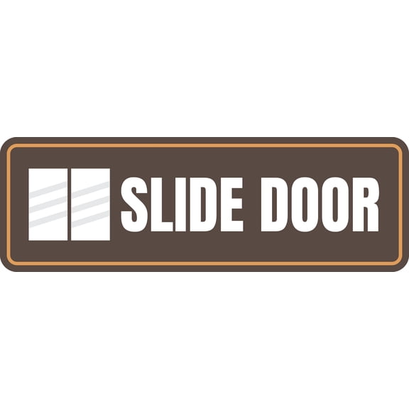 Standard Plus Slide Door Wall or Door Sign | Business and Workplace Signage - Large
