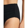 thumbnail image 3 of Time and Tru Women's and Women's Plus Size Ribbed High Waisted Bikini Bottoms, Sizes XS-3X, 3 of 5