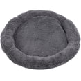 thumbnail image 2 of Nido de sueño profundo para mascotas, cojín de cama redondo para dormir mejorado, suave y transpirable, para gatos y perros, gris oscuro M, 2 of 5