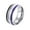 Asexual, variant on Unisex Stainless Steel Rainbow Striped Pride LGBT Individual trends Ring Transgender Size 10