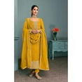 thumbnail image 2 of Indian Pakistani Style Stitched Salwar Kameez Suits Designer Trouser Pant Outfits ( Yellow, XS - 36 ), 2 of 5