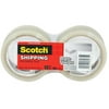 Scotch 3350-2 Lightweight Packaging Tape 54.6 yd L 1.88 in W 2.2 mil Thick Hot Melt Adhesive Clear
