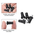 thumbnail image 4 of Uxcell 7.5mm Clavos de reparación para puertas de gabinete, pasadores de resorte con eje central de hierro, conector de panel de puerta, negro, 24 piezas, 4 of 7