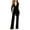 Black, variant on Summer Jumpsuits For Women Casual One Piece Jumpsuits V Neck Baggy Overalls Going Out Date Night Womens Rompers For Summer L