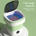 thumbnail image 3 of Portable Washing Machine, 7.5L Portable Washer Automatic Laundry Machine Folding Washing Machine with Soft Spin Dry and Drainage Pipe for Undergarments Baby Clothes, 3 of 7