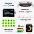 thumbnail image 4 of Apple Watch Series 6 GPS + Cellular, 40mm Gold Stainless Steel Case with Cyprus Green Sport Band - Regular, 4 of 8