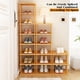 thumbnail image 3 of Zapatero de bambú de 5 niveles: zapatero vertical para espacios pequeños, organizador de zapatero alto y estrecho para armario, entrada, esquina, garaje y dormitorio, estante delgado para zapatos con, 3 of 8