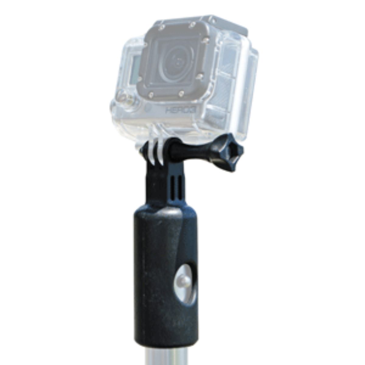 7" Black and White Contemporary Gopro Camera Adapter