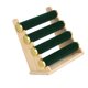thumbnail image 3 of Soporte para brazaletes, expositor de brazaletes, diadema, base de madera de varias capas Cuatro Capas Verde, 3 of 9