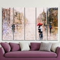 thumbnail image 4 of Valentines Gift Printed, Landscape Art, View Art, Couple With Red Umbrella, Gift for Couples Canvas, City Landscape Canvas, Canvas Wall Decor - Gallery Wrapped, 4 of 9
