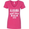 thumbnail image 3 of Inktastic Alabama Awesome Since 1819 Women's V-Neck T-Shirt, 3 of 5