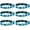 6 Blue, variant on 6PCS WWJD Bracelet for Women Men, Christian Gifts Wristbands, WWJD Rubber Bracelets - What Would Jesus Do Bracelet