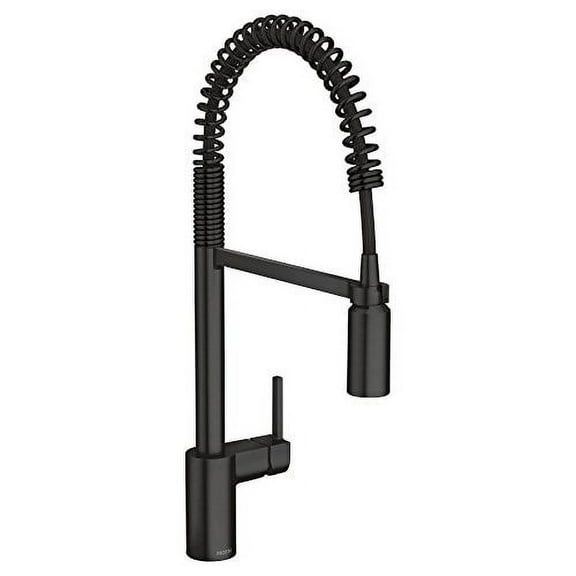Open Box Moen Align Matte Black One-Handle Pulldown Kitchen Faucet