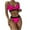Hot Pink, variant on asdoklhq Swimsuits for Women Plus,Women Patchwork Bikini Push-Up Padded Swimwear Swimsuit Beachwear Set