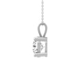 thumbnail image 2 of ARAIYA FINE JEWELRY 10K White Gold Lab Grown Diamond Solitaire Pendant with Sterling Silver Cable Chain Necklace (1/5 cttw, D-E Color, VS Clarity) 18", 2 of 5