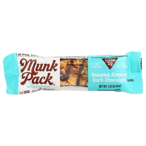 Munk Pack Nut & Seed Bar, Coconut Almond Dark Chocolate, 1.23 oz (35 g)