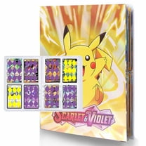 4-Pockets Card binder, Trading Card binder, Card Folder, Album with Collection Cards, Collection card protective cover, 30 pages holds to 240 cards(N6)