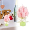 thumbnail image 2 of SSNTSY Bouquet Shaped Scented Candle, Flower Candle, Aesthetic Cute Tulip Gifts for Women Birthday Anniversary Party Favors, 2 of 6