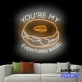thumbnail image 5 of Handmadetneonsign You’re My Everything Bagel Neon Sign, Donut Led Sign, Donuy Neon Light, Wall Art 93394, 5 of 5